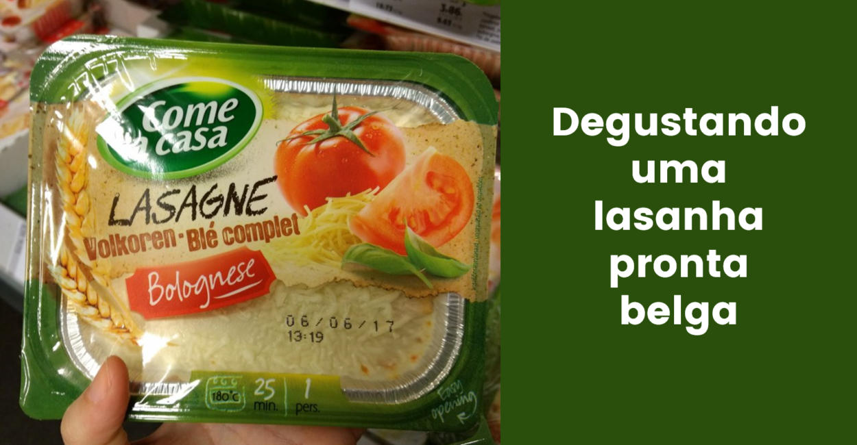 VOCÊ SERVE LASANHA PRONTA NO ALMOÇO DE DOMINGO?