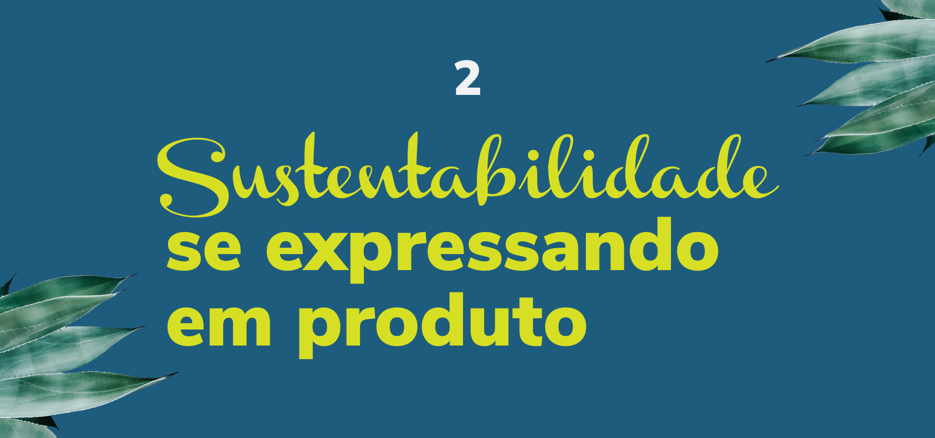 Sustentabilidade se expressando em produto